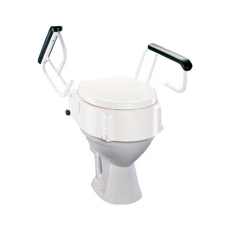Assento Elevatório WC 5-10-15cm. com Tampa e Braços — Sundo Homecare