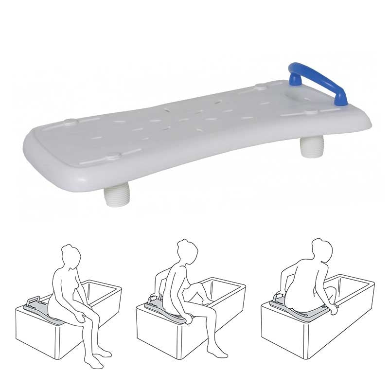 Tabela Antiderrapante com Pegador + Tapete de Banheira — Bienestar Senior