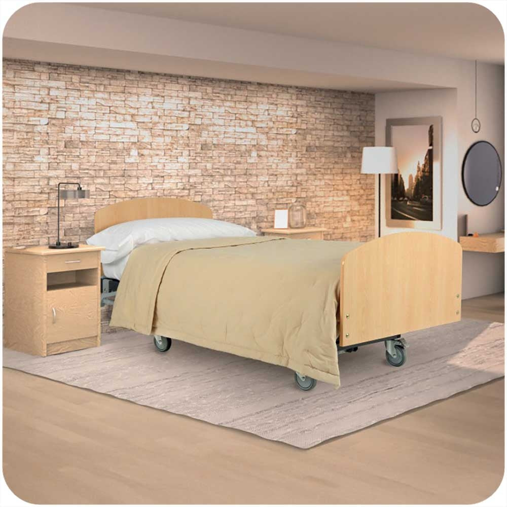 Cama Articulada 4 Planos 'ECO2' +Carro +Cabeceira/Piecero +Barandilhas +Colchão — Tecnimoem