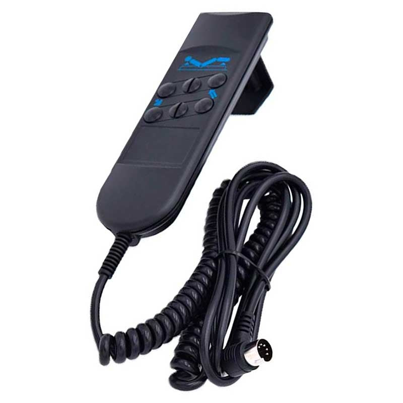 Comando para Motor de Cama Baseline Preto/Azul — Bienestar Senior