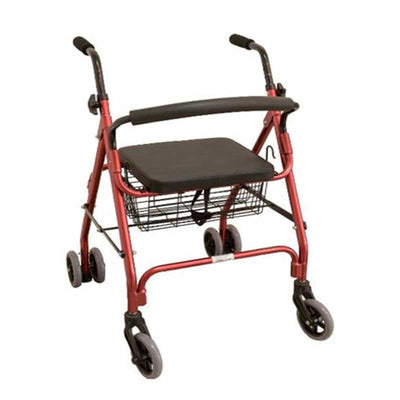 Andarilho Rollator Plegável Freio de Pressão