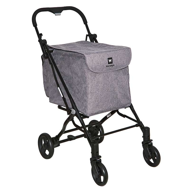 Carrinho de Compras Plegável Oslo -Grey- — Karways