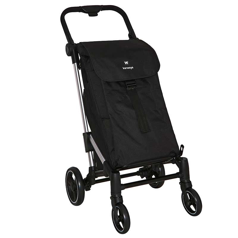Carrinho de Compras Plegável Voss -Preto- — Karways