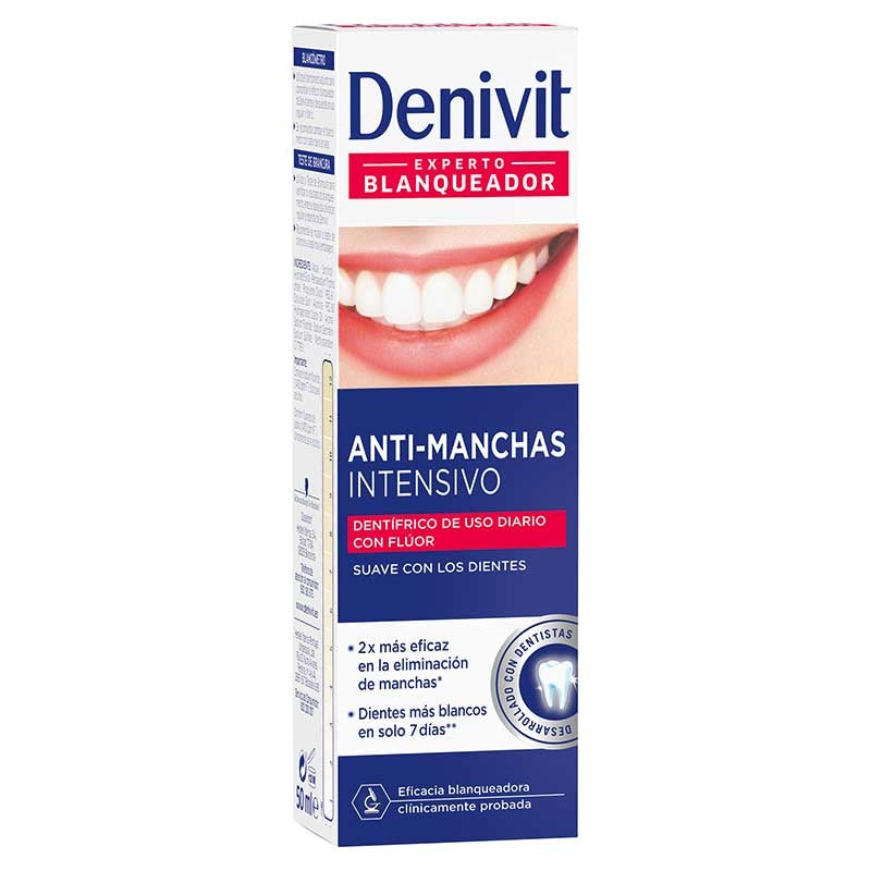 Dentífrico Experto Branqueador Anti-Manchas (50ml. — Denivit