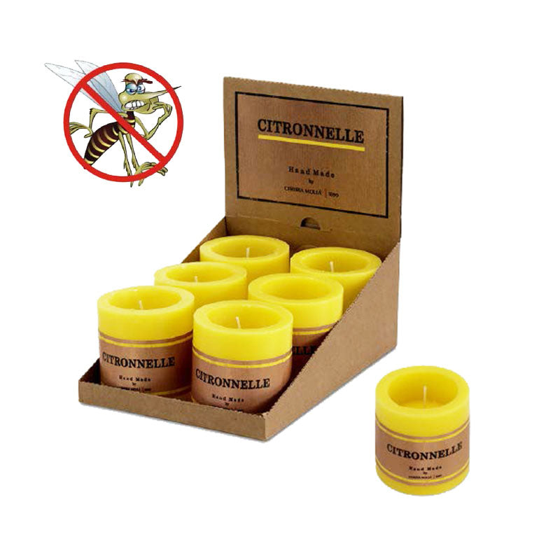 Vela Oca Antimosquitos Citronela (8x8cm.) — Bienestar Senior