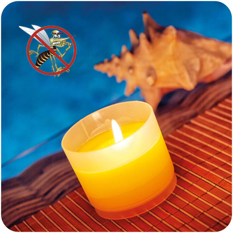 Copo Arenado Vela Antimosquitos Citronela (9x7,5cm.) — Bienestar Senior