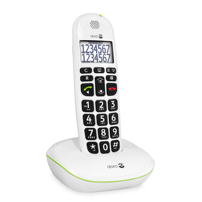 Doro PhoneEasy 110 - Telefone Sem Fios Teclas Falantes -Branco-