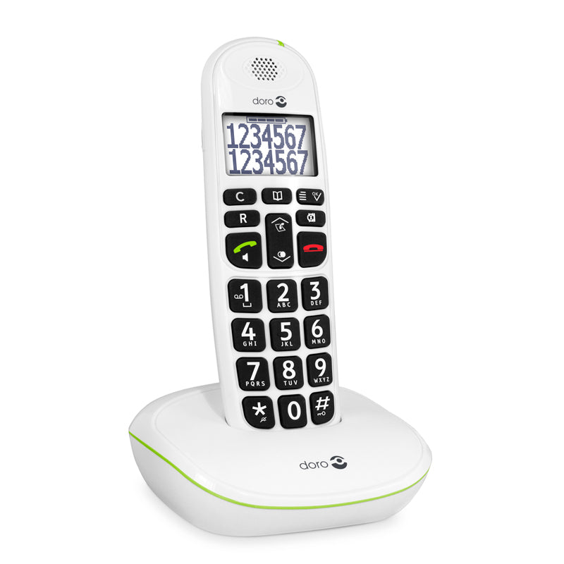 Doro PhoneEasy 110 - Telefone Sem Fios Teclas Falantes -Branco-