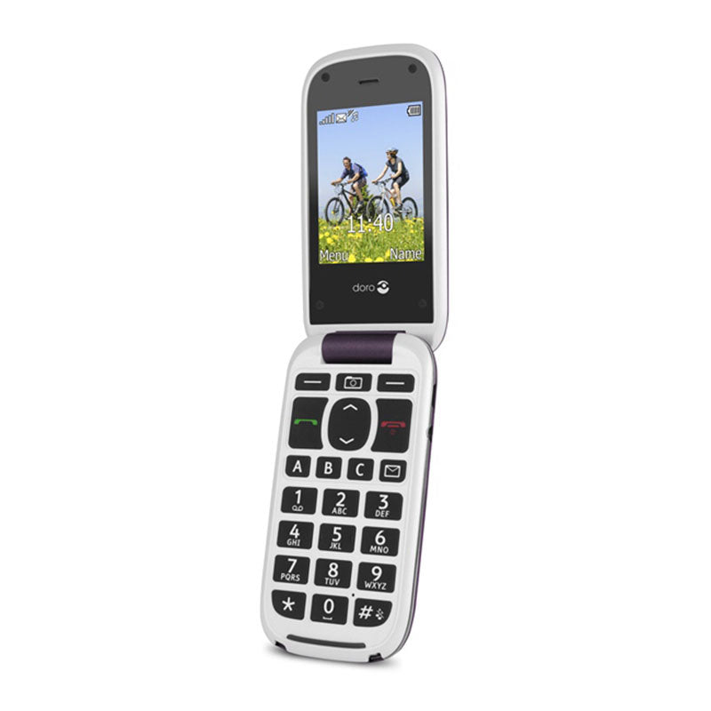 Doro PhoneEasy 613 - Telemóvel Ecrã Grande - Berenjena - — Doro
