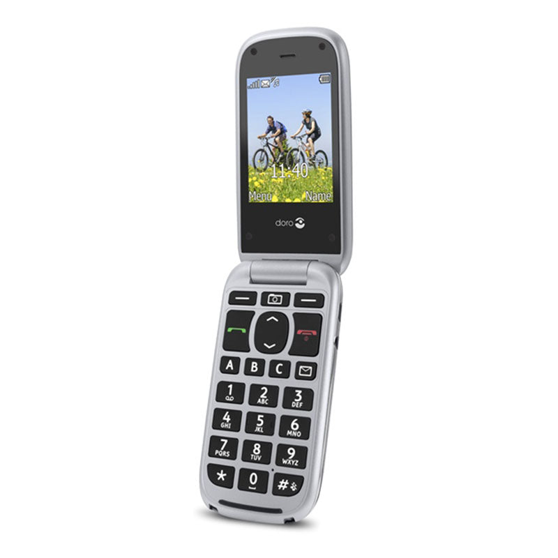 Doro PhoneEasy 613 - Telemóvel Ecrã Grande - Prata - — Doro