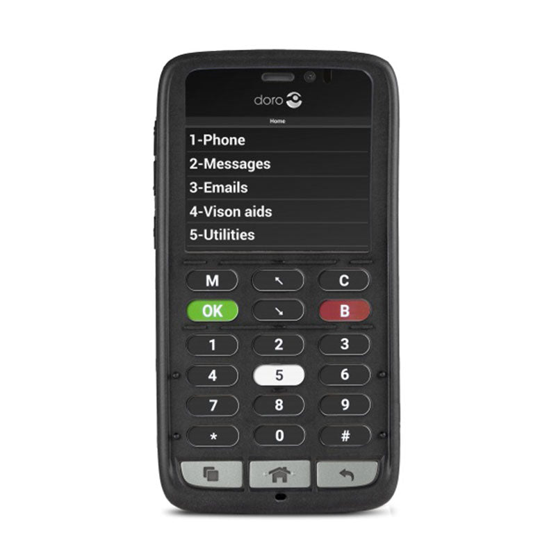 Telefone (Doro 8030c) 'Smartphone' para invisuais — Doro