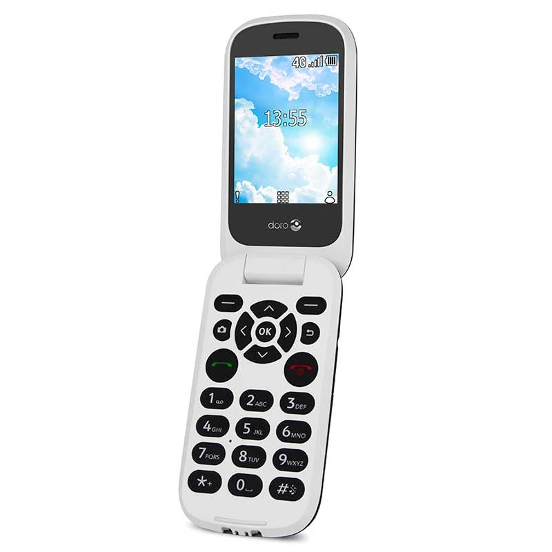 Telemóvel (Doro 7060) Tapa, Ecrã Exterior, Apps, 4G — Doro