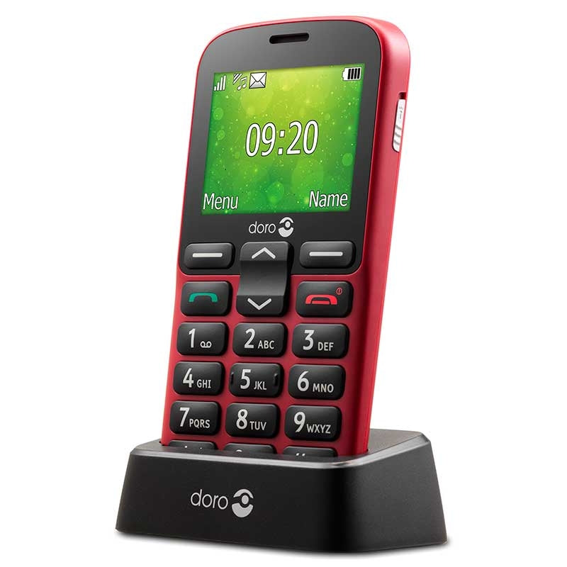 Telemóvel (Doro 1380) Teclas Grandes -Vermelho- — Doro