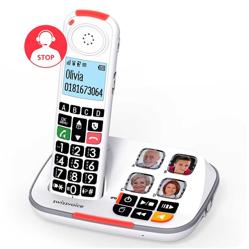 Telefone Sem Fios Base Fototeclas Xtra 2355 — SwissVoice