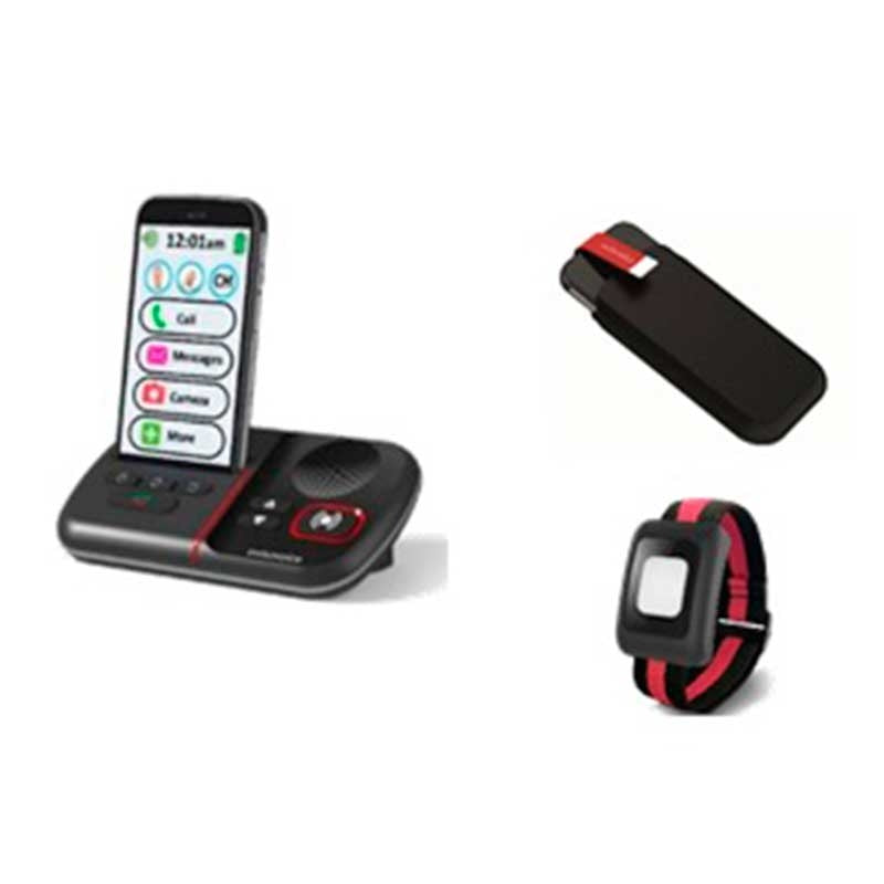 Telemóvel Smartphone Swissvoice C50s Com Pulseira SOS + Capa