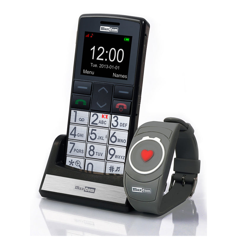 Telemóvel com Pulseira S.O.S. / Teleassistência Maxcom MM715 BB — Maxcom