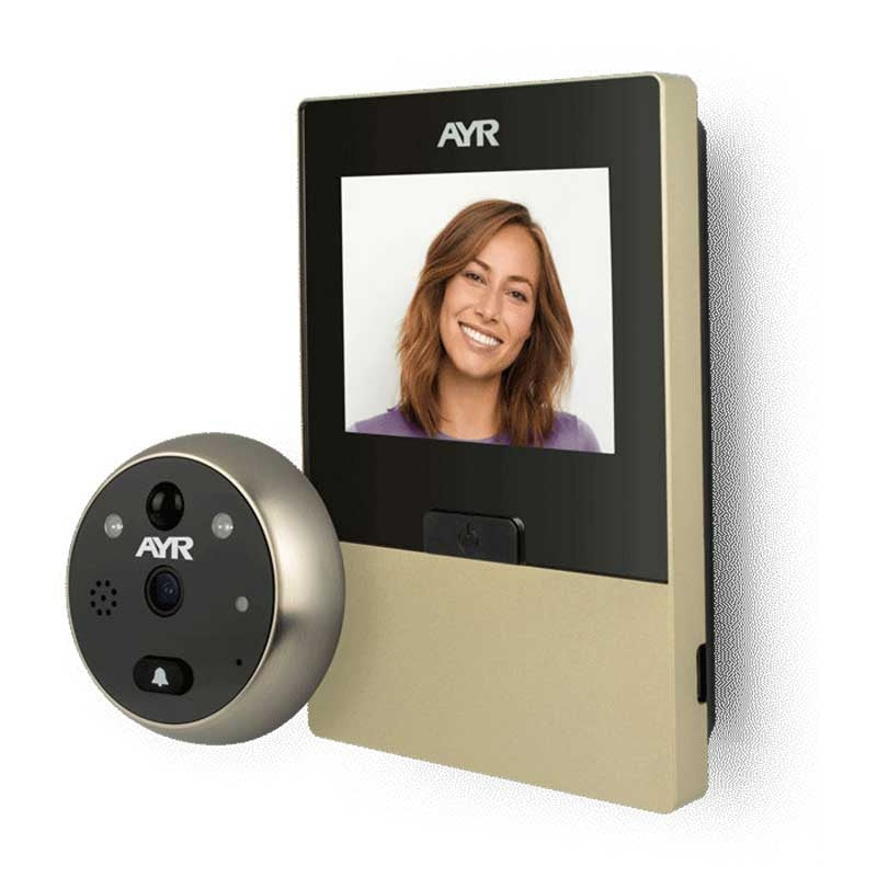 Olho Mágico Digital Ecrã 2,8' WiFi+Telemóvel -Níquel- — AYR