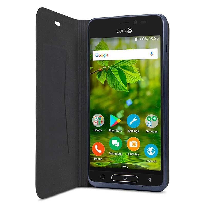 Doro 8035 - Capa Flip Telemóvel - Preta - — Doro