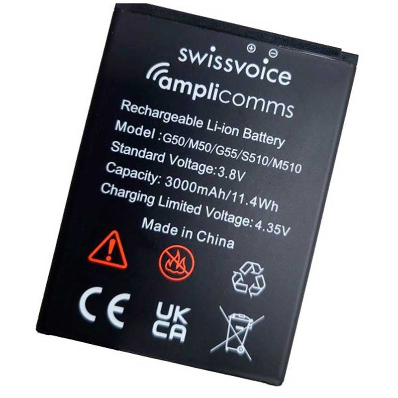 Bateria Telemóvel Táctil Swissvoice G50 / S510 e Amplicomms M50 / M510 — SwissVoice