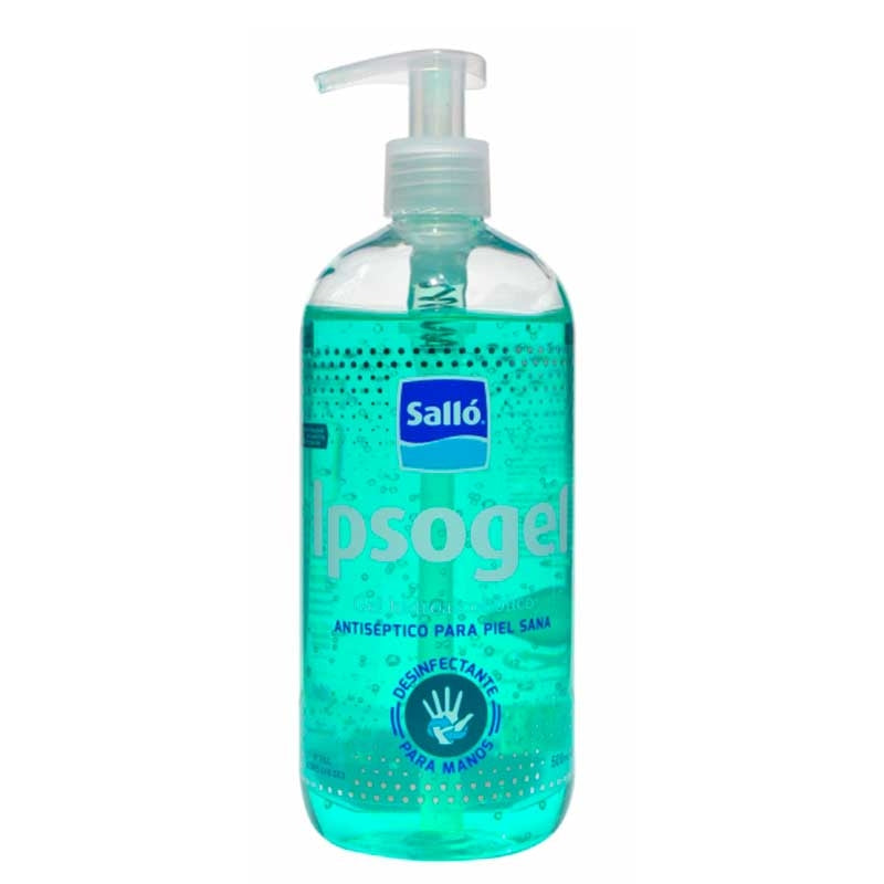 Limpeza Desinfeção Mãos Antisséptico Gel 500ml. — Salló