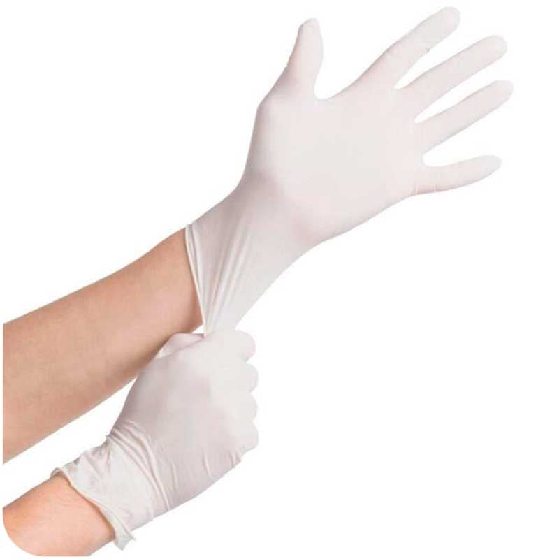 Luvas de Látex Brancas (100uds.)